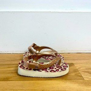 Havainas Baby Chic Leopard Sandals